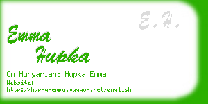 emma hupka business card